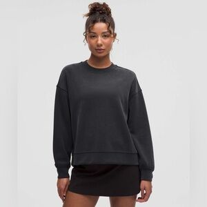 Lululemon Oversized Crewneck Sweatshirt Charcoal Gray Approx Size 8